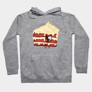 Cute Strawberry Cream Cake Slice Character Hoodie